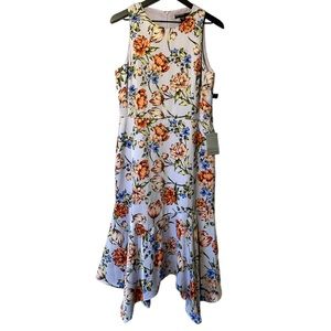 NWT Maggy London floral sleeveless midi dress